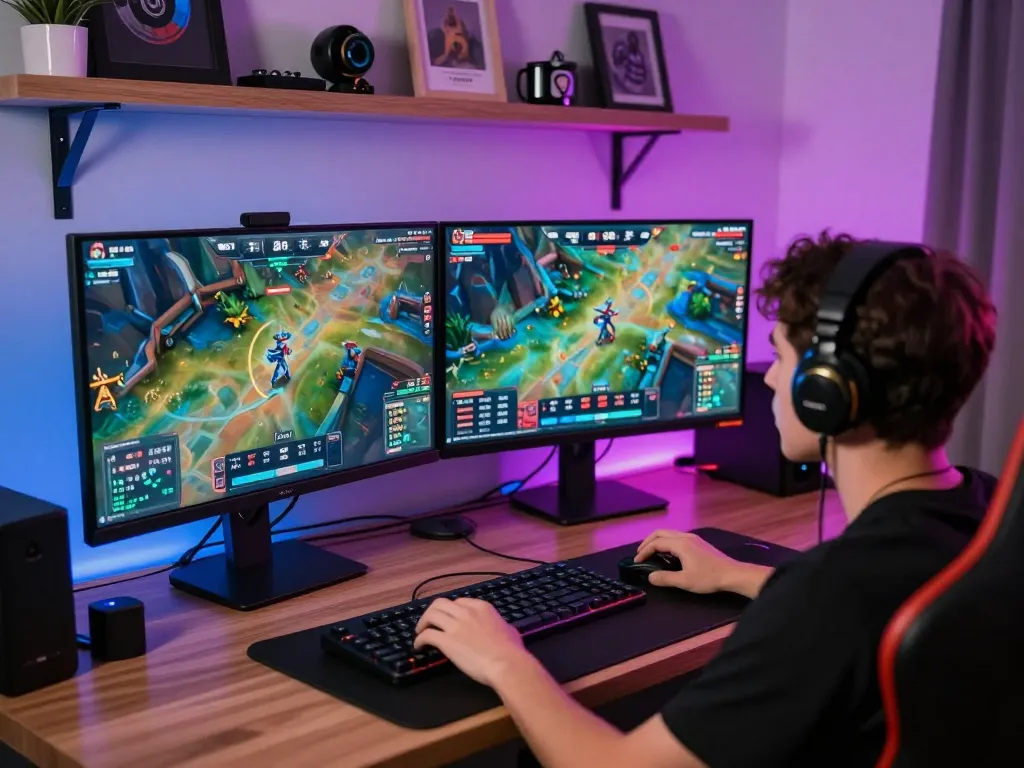 Engaging esports betting on ytr88 with live odds statistics displayed on multiple screens.