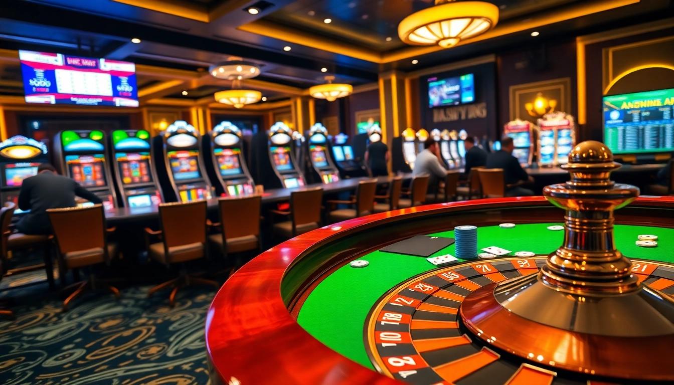 SODO players engaged in an exciting poker game at a modern casino table.
