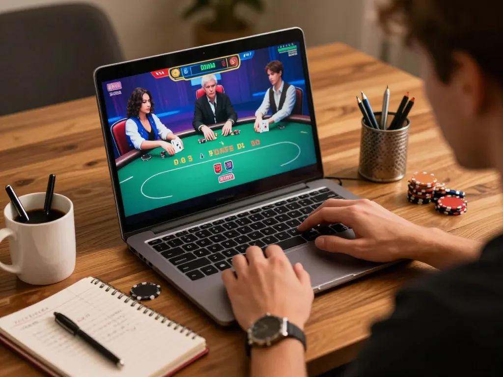 Tylekeo reveals the intensity of online poker gameplay with a player focused on strategy.