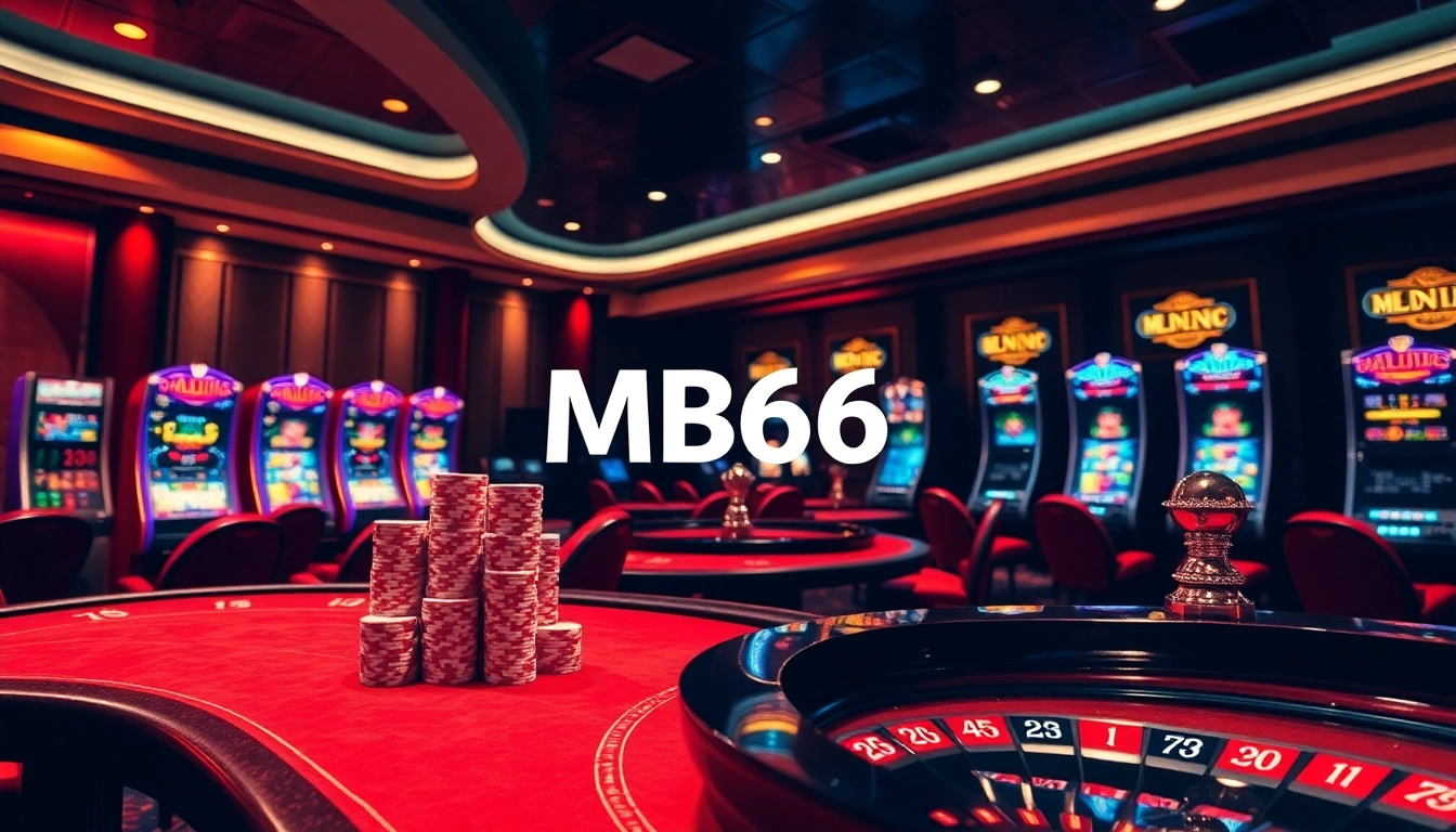 Experience luxury gaming with MB66, featuring vibrant casino tables and exciting online interfaces.