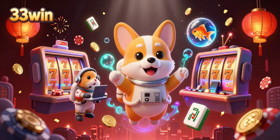 Experience the thrill of winning with 33win at a vibrant space casino, enjoying jackpots and more.