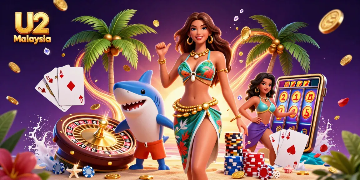 Experience U2 Malaysia's vibrant casino atmosphere with a glamorous scene of lively gaming action.