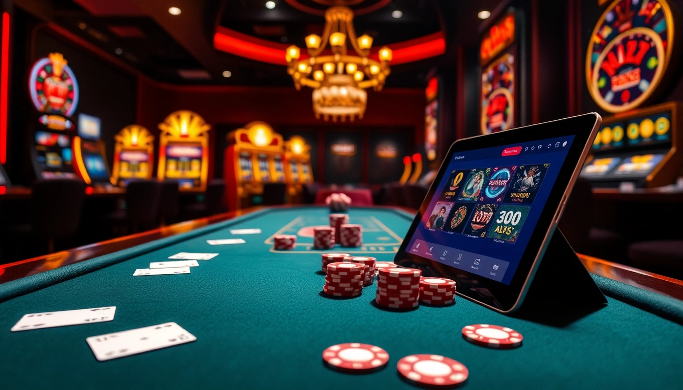 Engage in high-stakes gaming excitement at https://i9bett.cn.com/ showcasing luxury and vibrant casino elements.