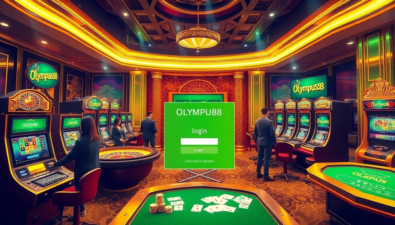 Experience the excitement of OLYMPUS88 login while engaging with high-stakes online casinos and vibrant slot machines.