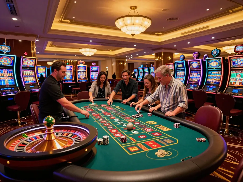 Engaged players at a casino gaming table celebrate a win, featured on hoorayblog.