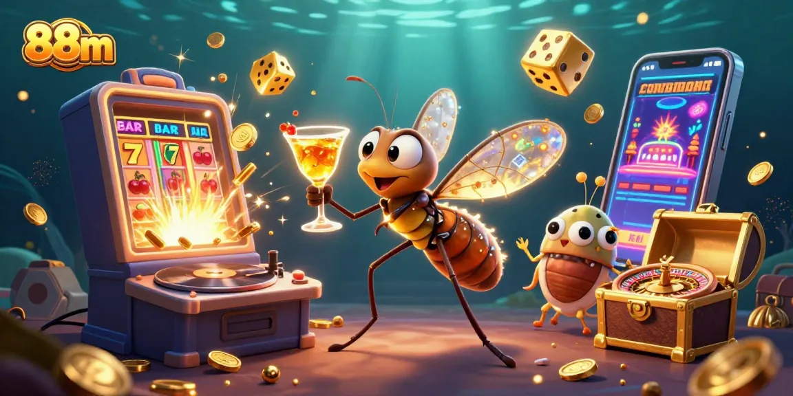 Experience the thrill of 88m's vibrant casino games with animated characters and jackpot elements.