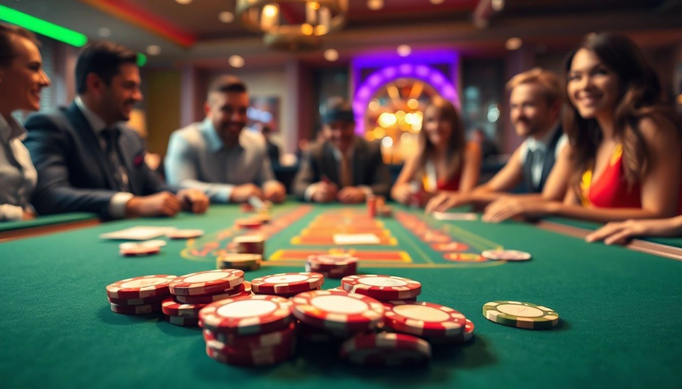 Experience thrilling gameplay at an online casino Singapore with vibrant chips and cards.