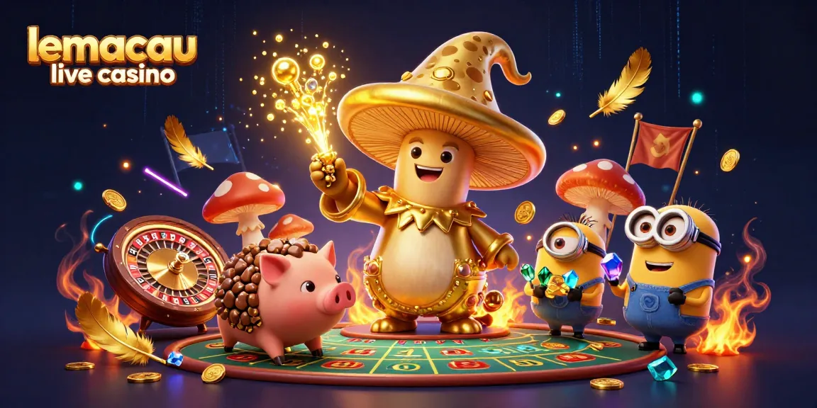 Engage in thrilling games at lemacau live casino with magical characters and vibrant casino elements.