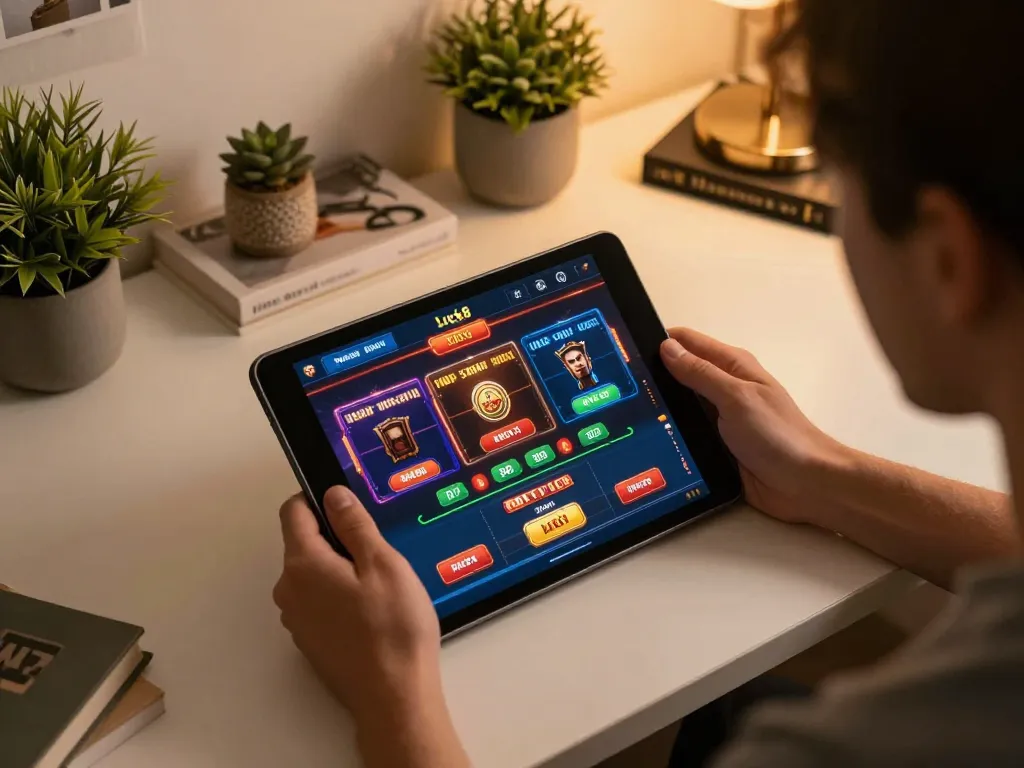Experience intense gaming strategy with Luck8 while engaging in online casino action.