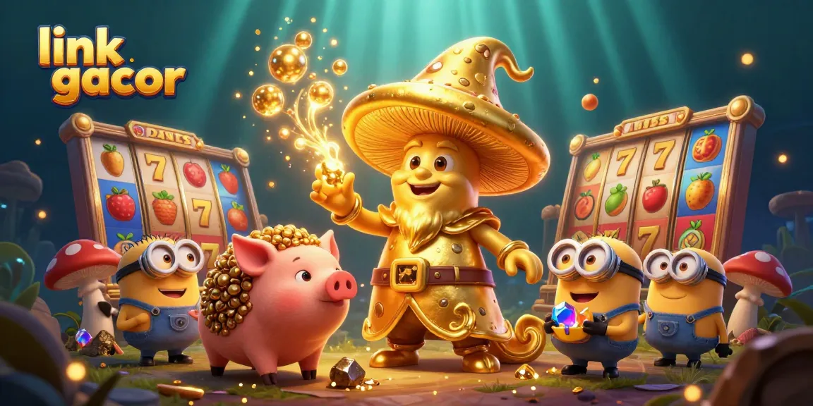 Experience the magic of link gacor with enchanting characters and vibrant slot game elements.