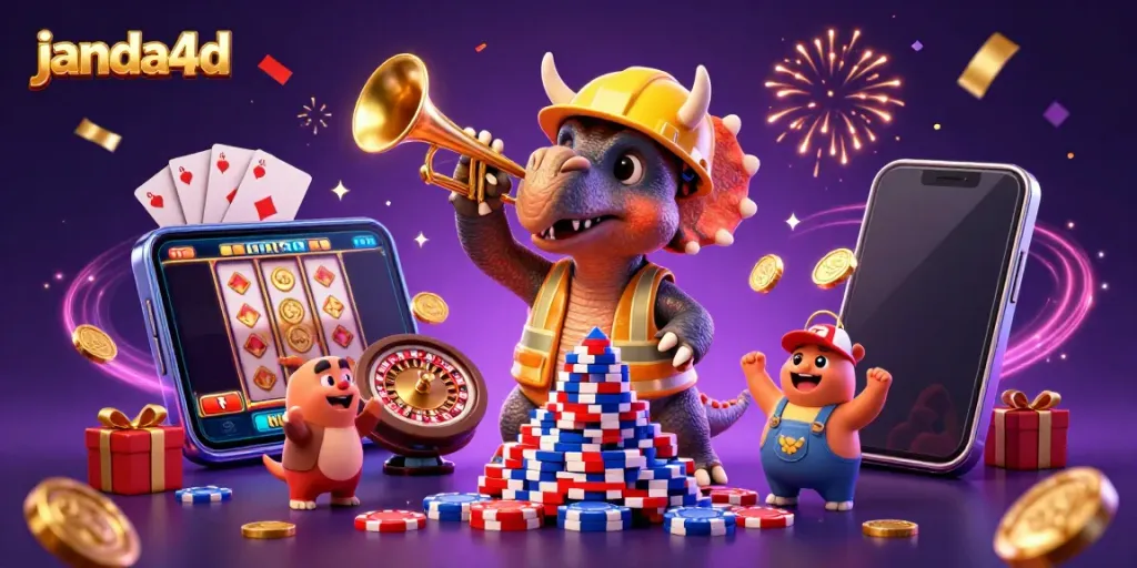 Menangkan hadiah besar di janda4d dengan triceratops membangun tumpukan chip poker.