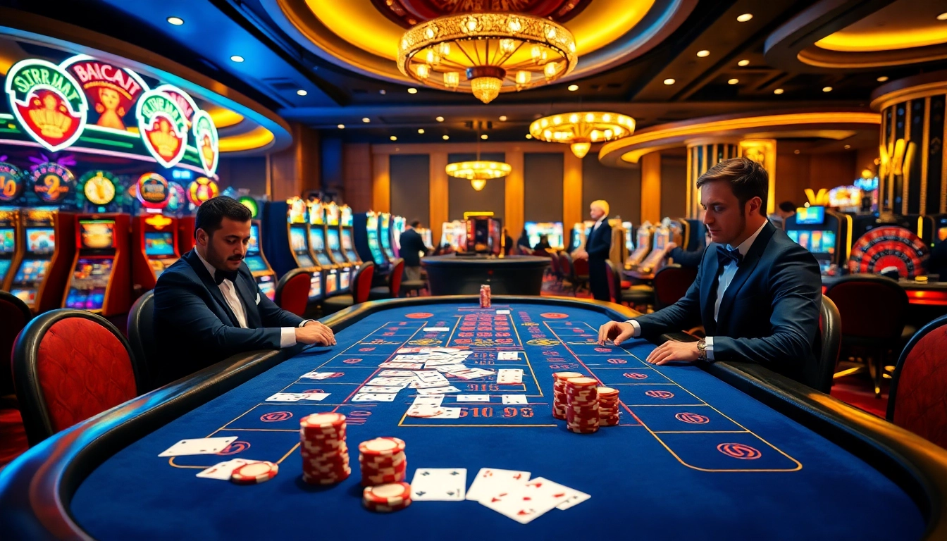 Experience the thrill of baccarat action at 99ok with vibrant casino visuals and elegant design.