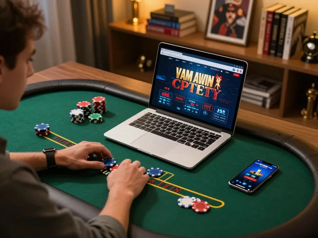 SC88 player strategizing during live dealer blackjack game with vibrant lighting and chips.