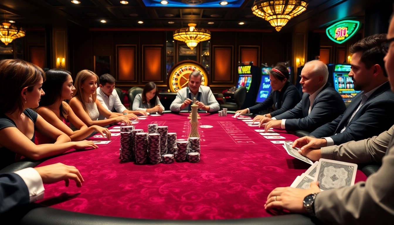 Players strategizing at a luxurious poker table, linked to hidden wiki tor gambling insights.