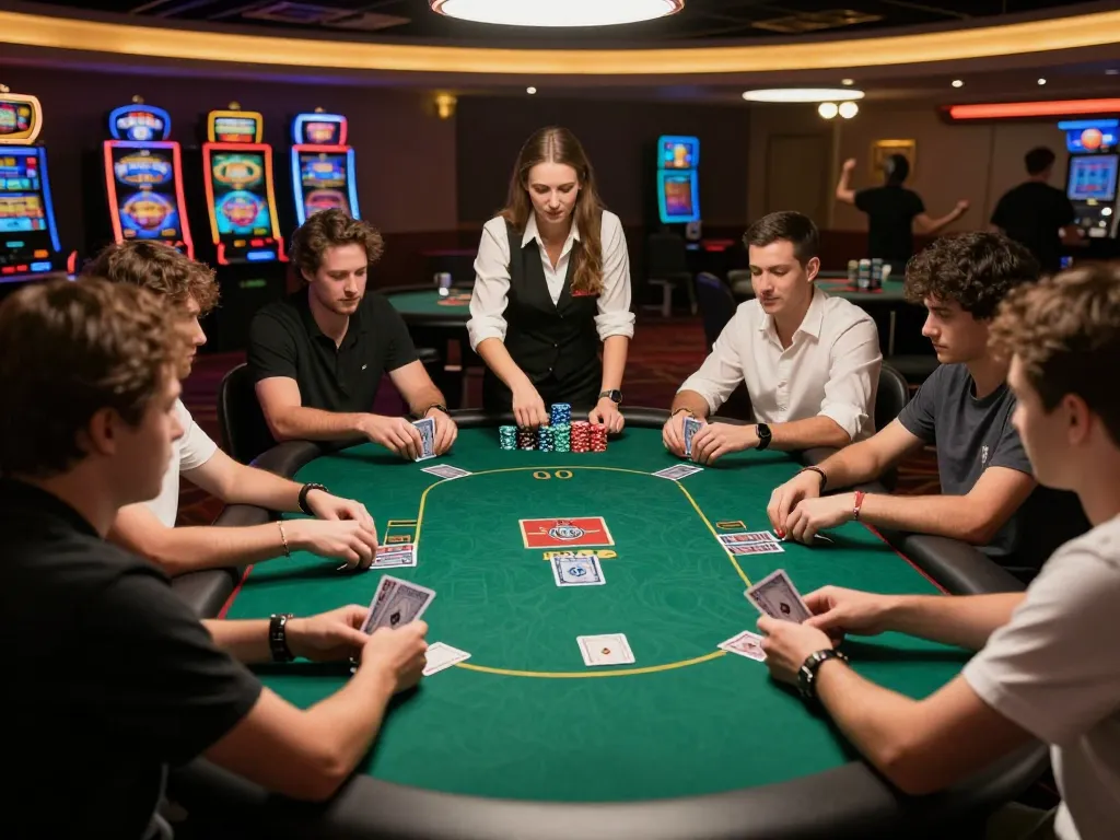 Link vào Luck8 for thrilling poker gameplay in an immersive casino atmosphere