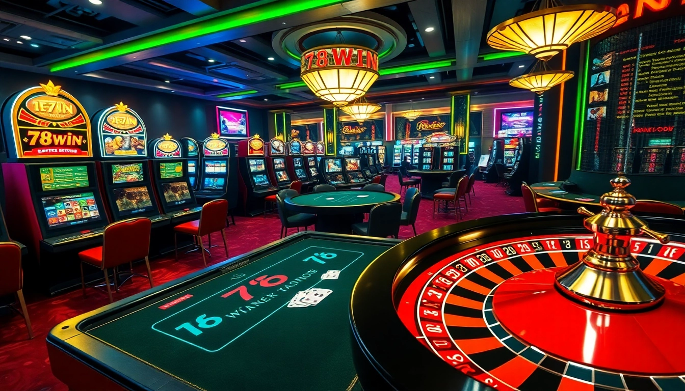 Experience the excitement of 78WIN with dynamic slot machines and poker gameplay.
