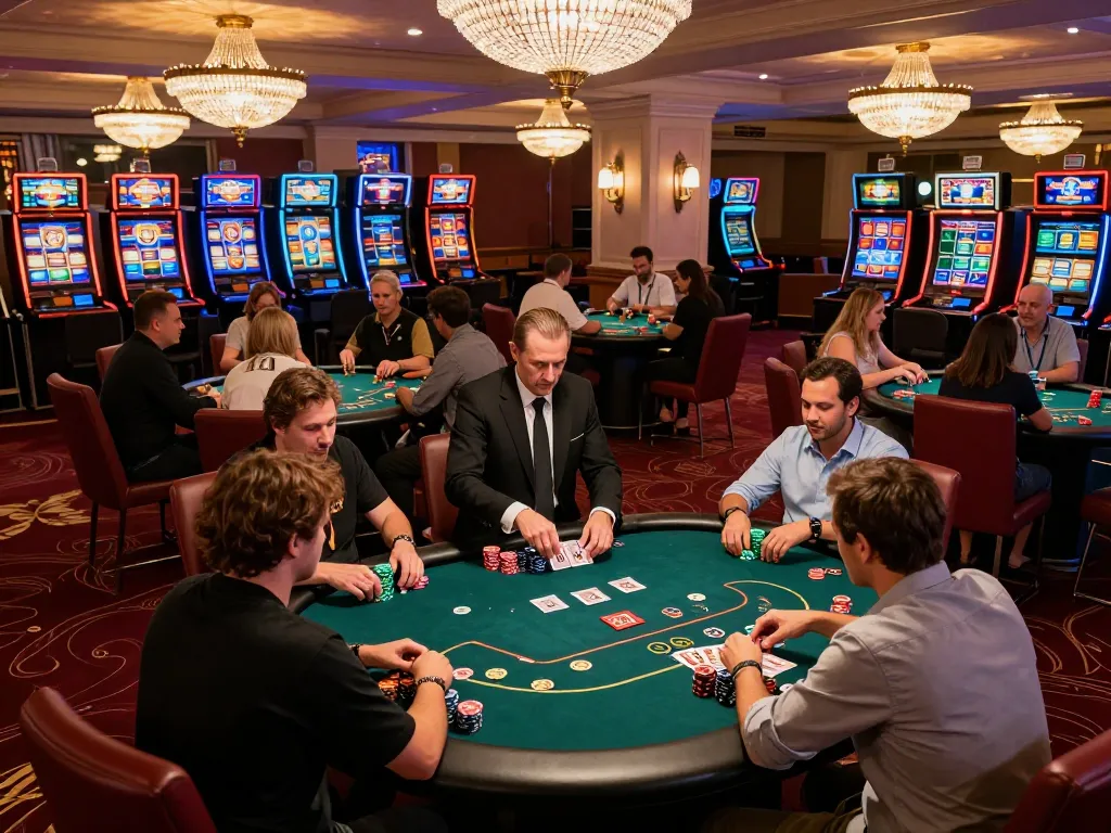 Players engage in competitive poker at FC88, showcasing strategic betting and high-energy gameplay.