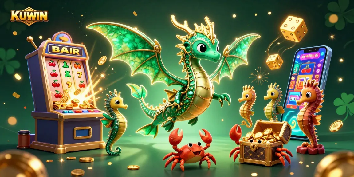 KUWIN offers thrilling gaming excitement with 3D cartoon sea dragon, games, and jackpots galore.