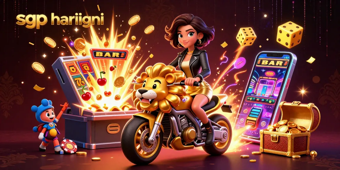 Experience the thrill with sgp hari ini results displayed in a dazzling casino scene filled with action!