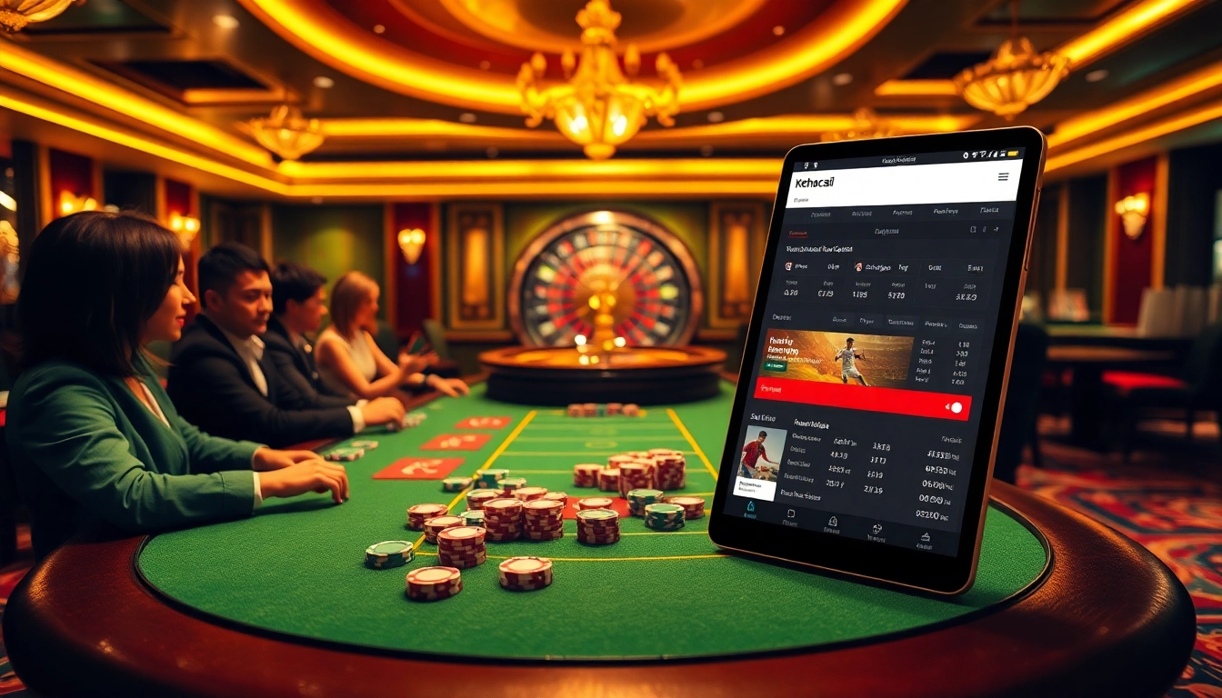 Engage with keonhacai5's exciting betting experience featuring poker chips and real-time odds.