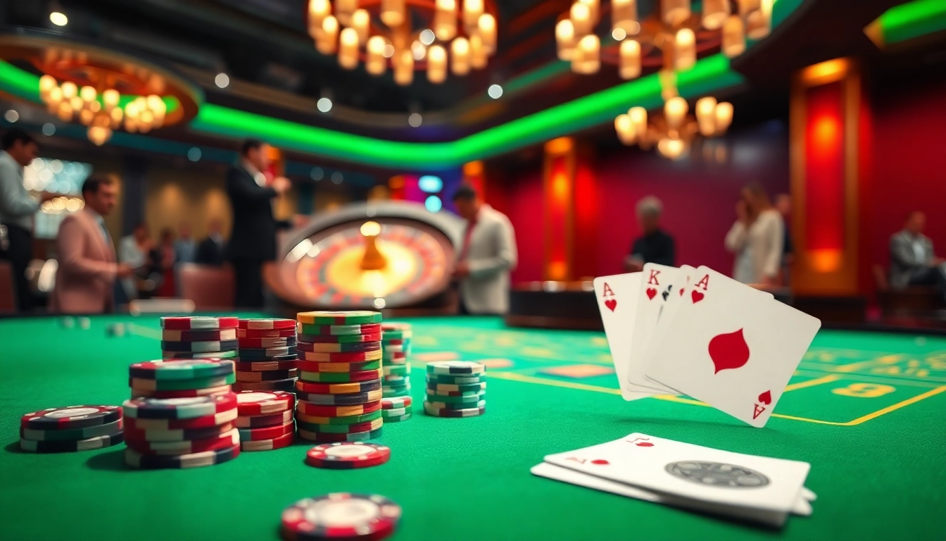 Experience the excitement of 999BET with vibrant casino visuals showcasing thrilling gameplay.