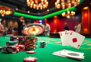 Experience the excitement of 999BET with vibrant casino visuals showcasing thrilling gameplay.